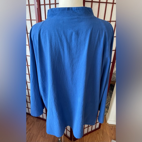 ZANZEA Three-Quarter Sleeve Tunic with Mandarin Collar - Picture 2 of 4